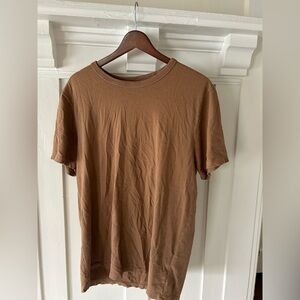 Men's Brown Cotton T-Shirt